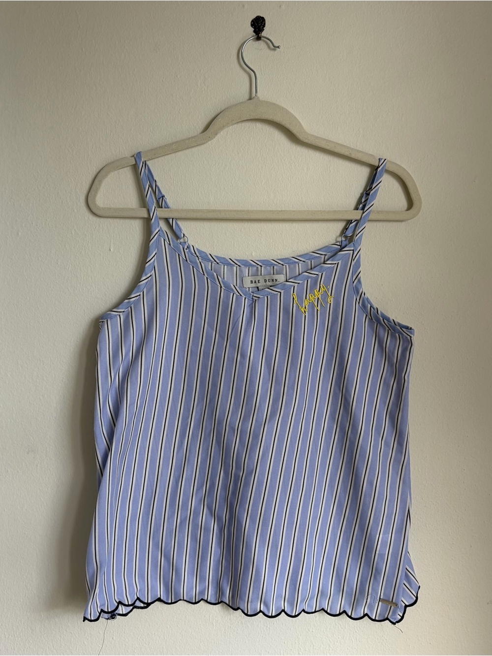 Rae Dunn Happy Blue Stripe Camisole